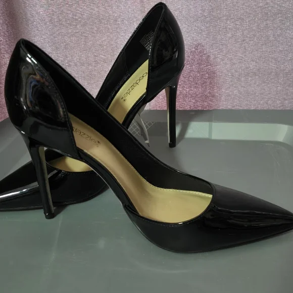 Shoe Dazzle Black Patent Leather Shoes. Size 10. - Picture 2 of 3